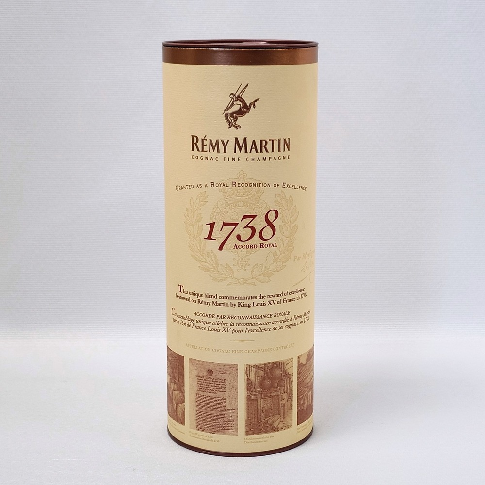Remy Martin Empty Tube Cognac Fine Champagne 1738 Accord Royal TUBE‎ ONLY